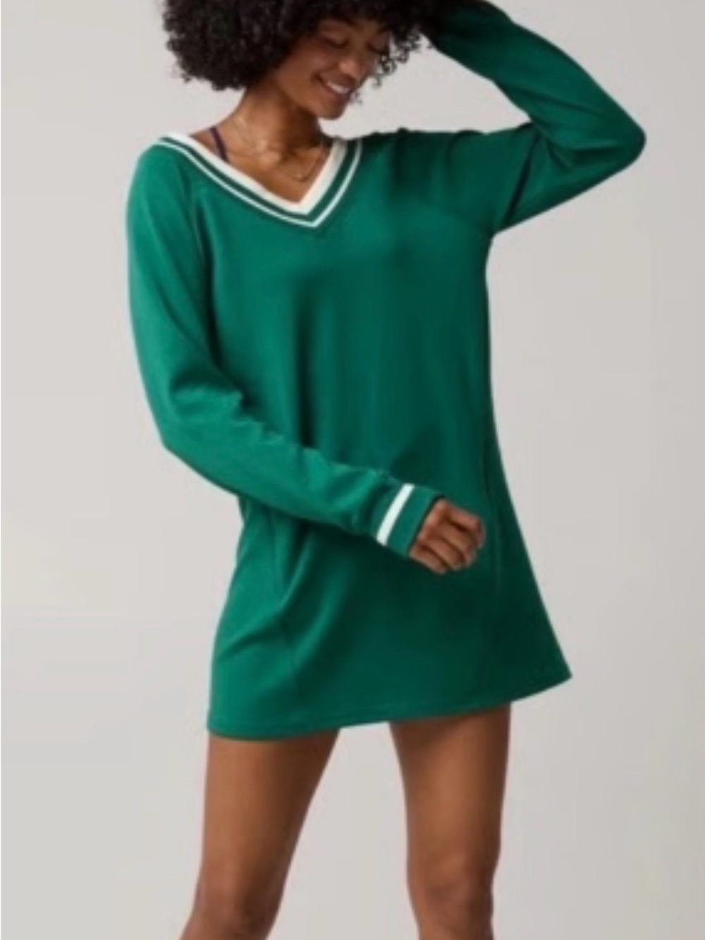 Offline by Aerie Chillup Mini Dress Varsity Dress with Modal - Picture 2 of 7
